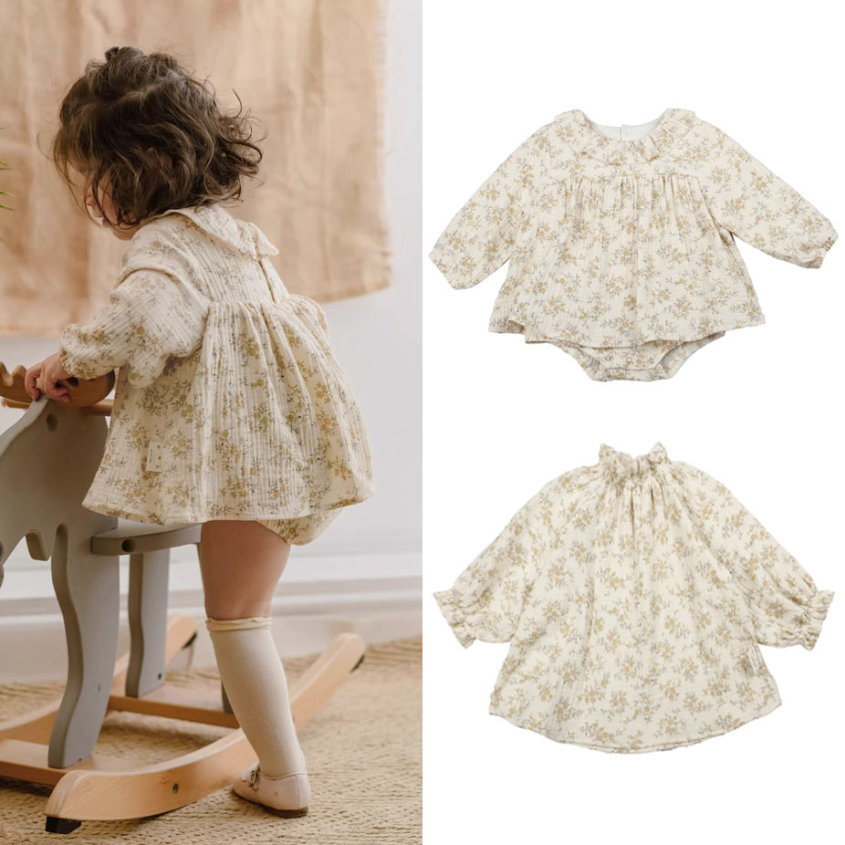 Floral Baby Girl Dresses Sprin - đánh giá và giá Baby Clothing Organic