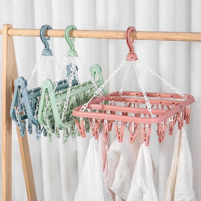 Clothes Drying Hanger with 32  - đánh giá và giá Baby Clothing Hanging Rack