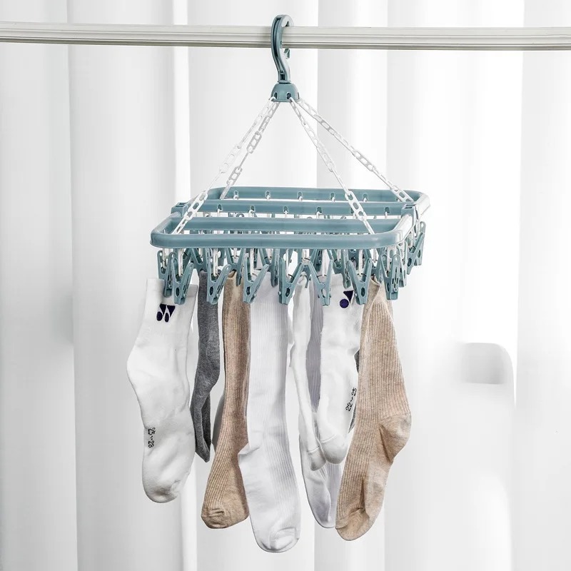 Clothes Drying Hanger with 32  - đánh giá và giá Baby Clothing Hanging Rack