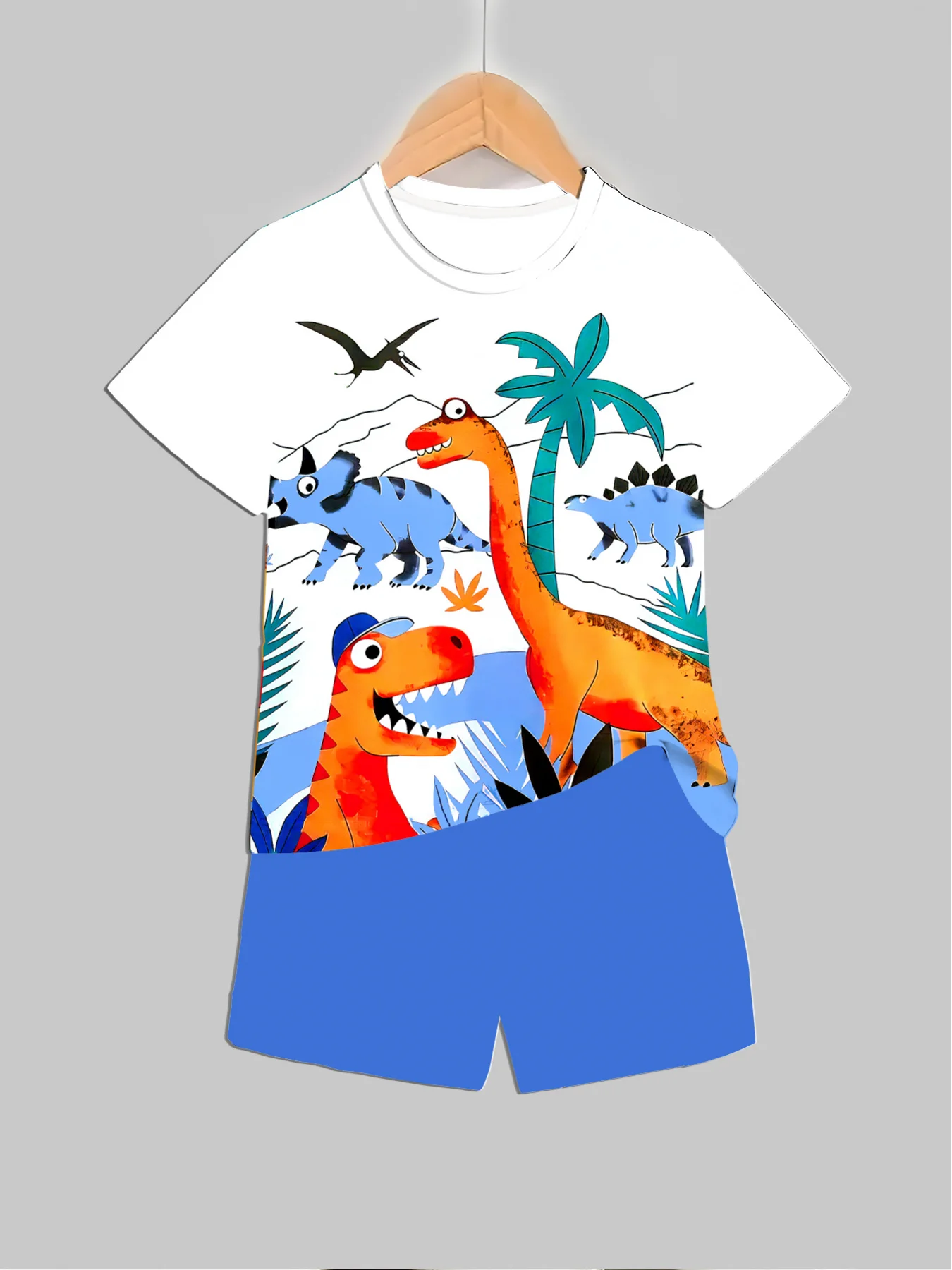 New Dinosaur Printed Outfits T - đánh giá và giá Baby Clothing Usa