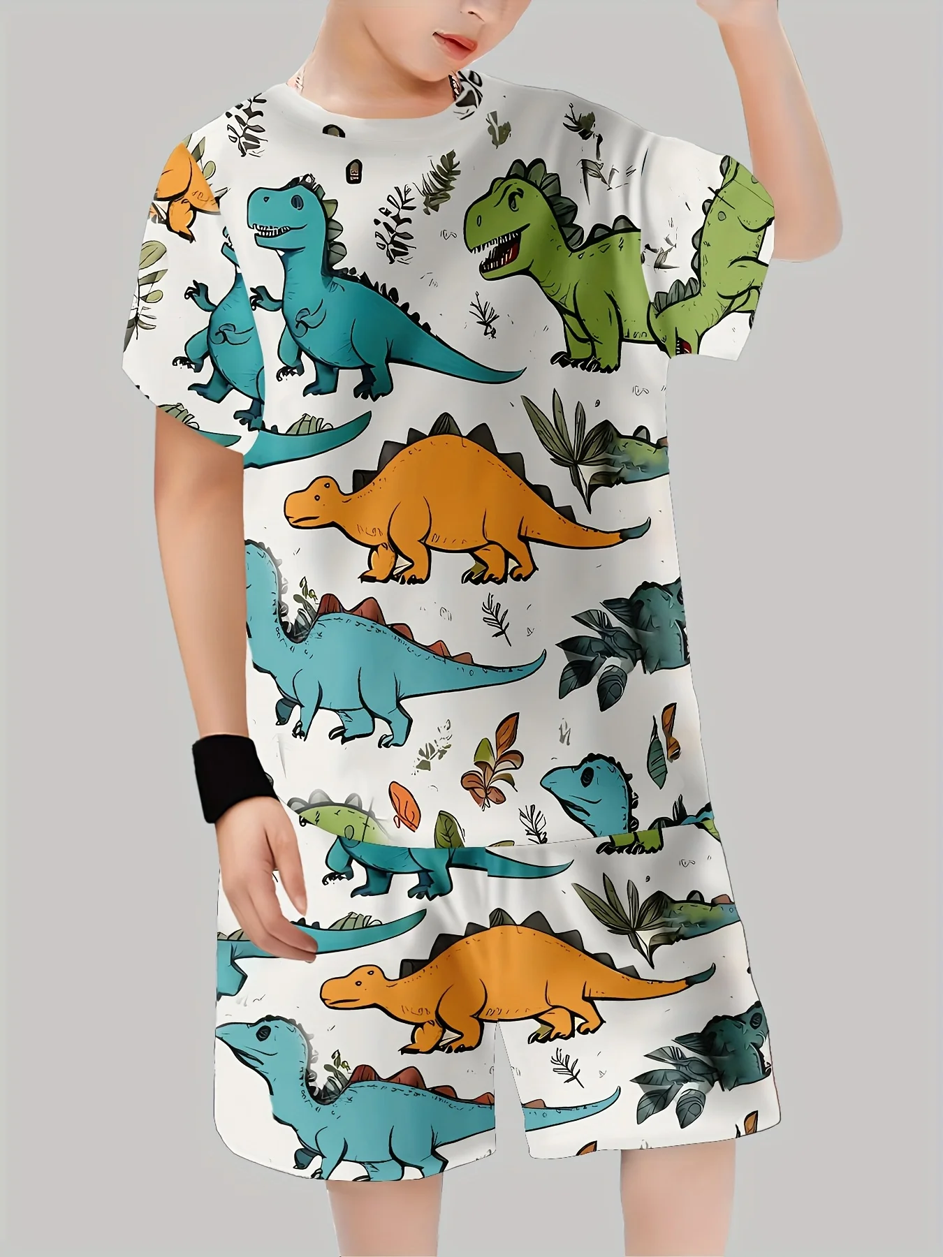 New Dinosaur Printed Outfits T - đánh giá và giá Baby Clothing Usa