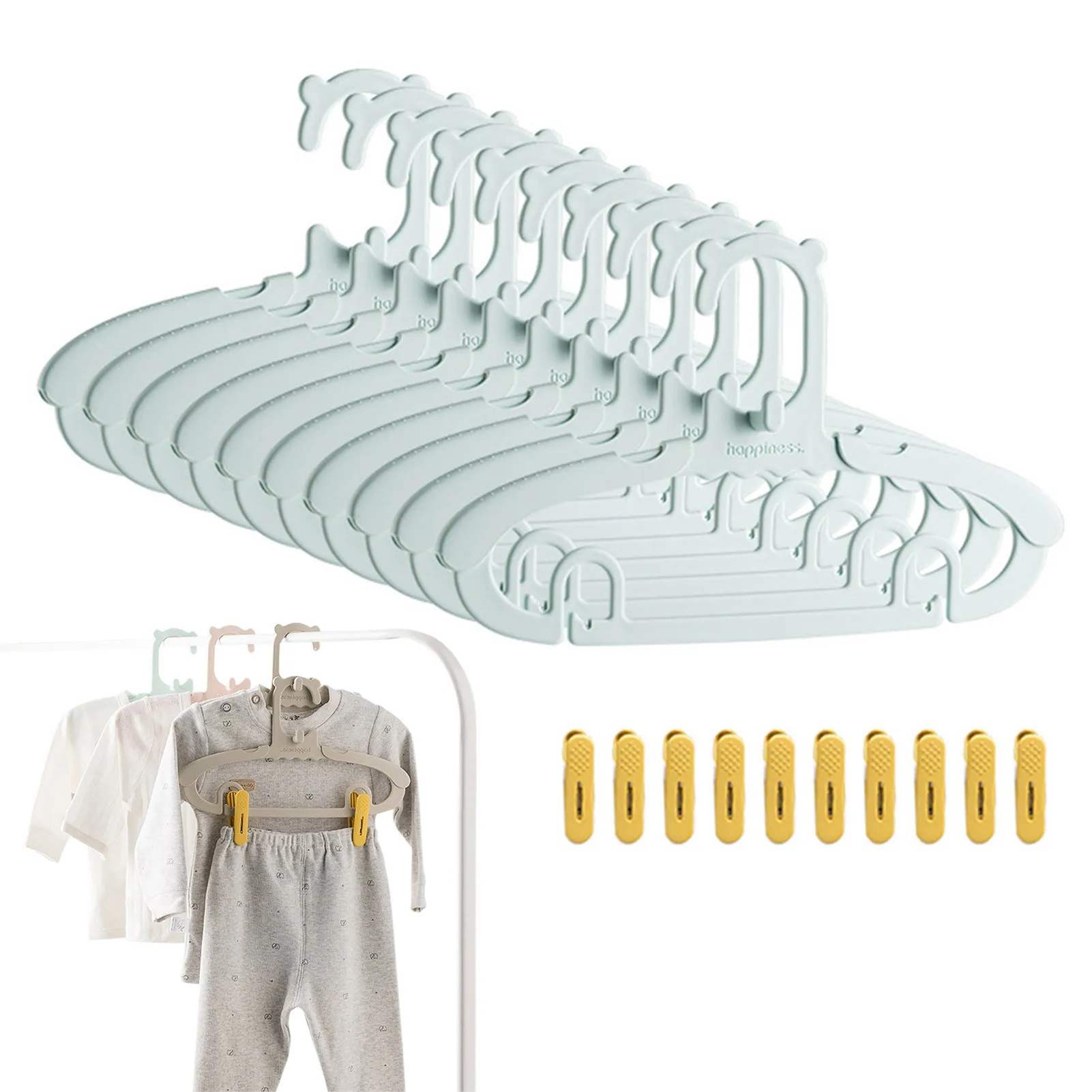 Adjustable Kids Clothes Hanger - đánh giá và giá Baby Clothing Hanging Rack