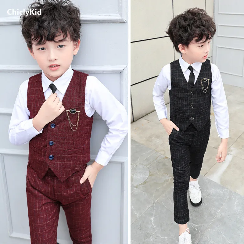 Bé Trai Kẻ Sọc Áo Vest Blazer  - đánh giá và giá Baby Clothing Dividers