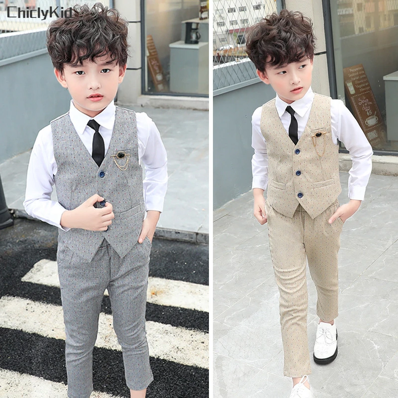 Bé Trai Kẻ Sọc Áo Vest Blazer  - đánh giá và giá Baby Clothing Dividers