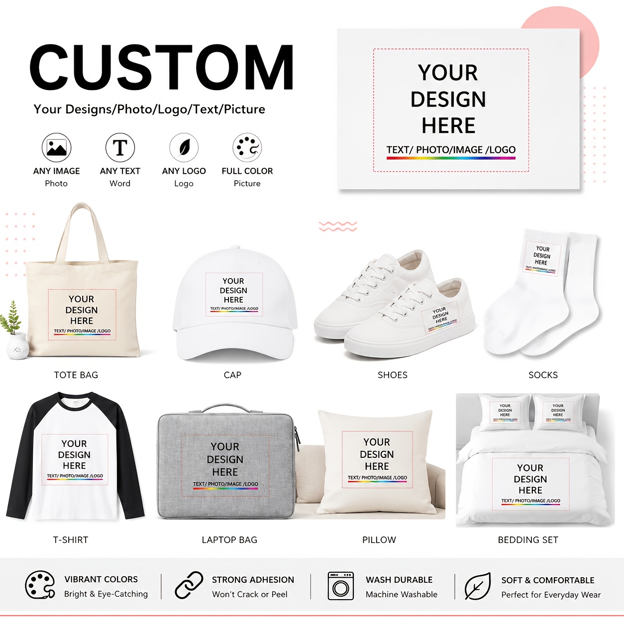 6PCS Custom DTF Heat Transfers - đánh giá và giá Baby Clothing Usa